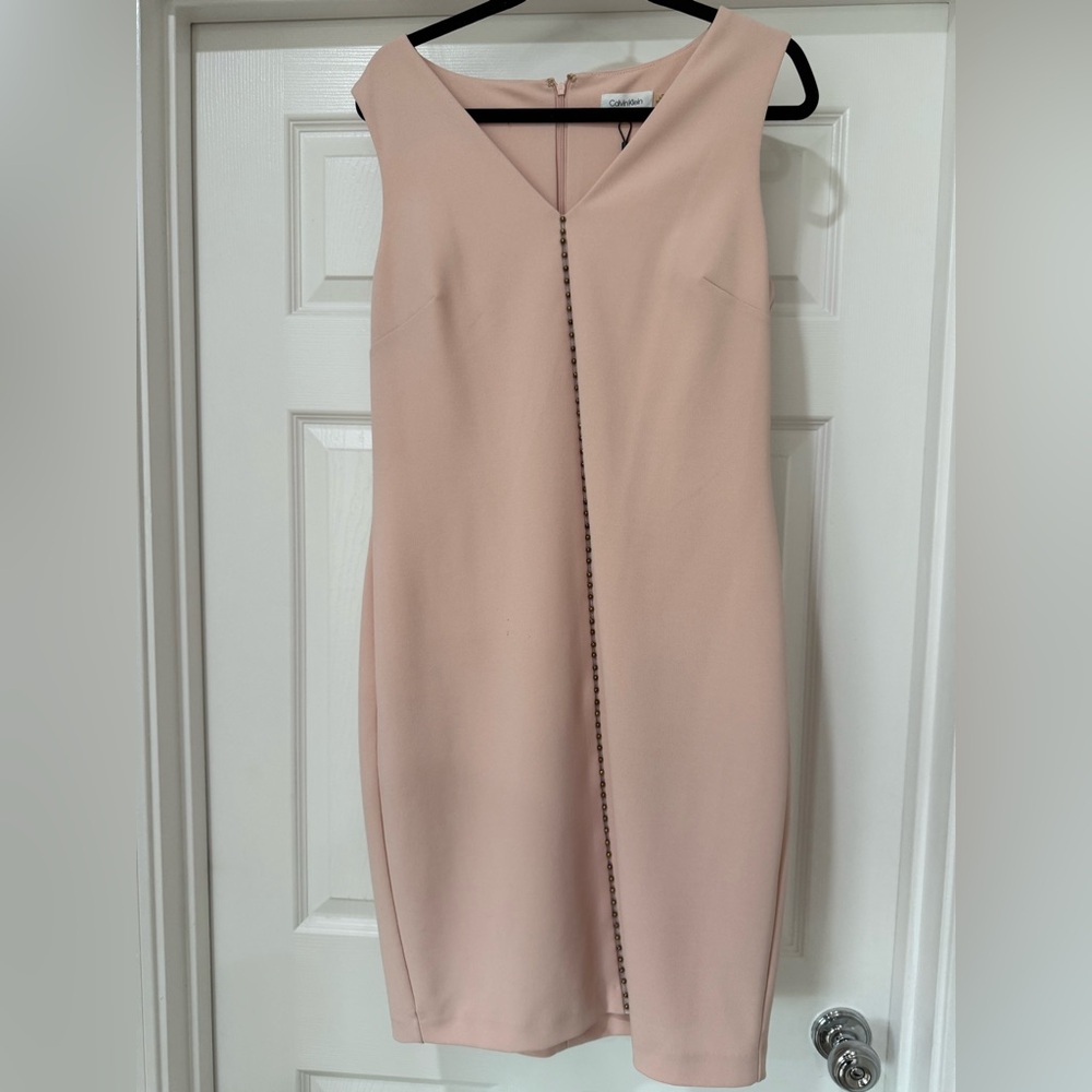 Calvin Klein Blush Pink Midi Dress